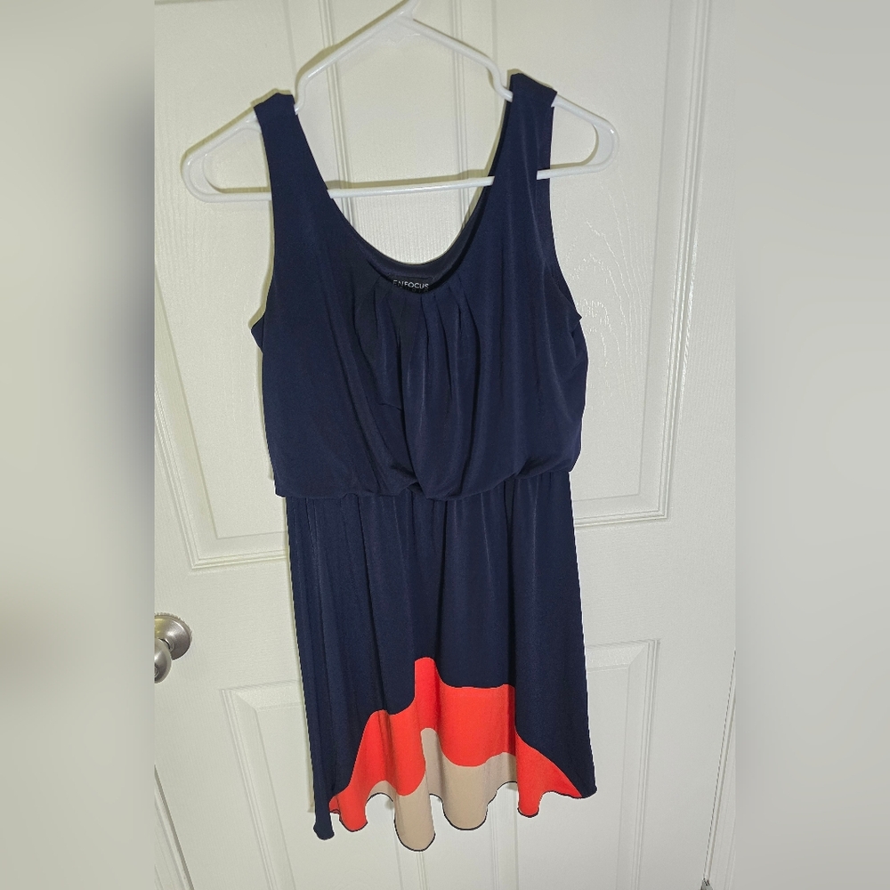 Enfocus Studio Womens Maxi Sleeveless Stretchy Colorpop Dress Size 8